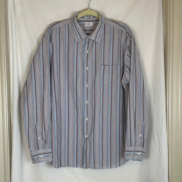 J. Crew Other - J Crew Mens XL Striped Long Sleeve Button Down Shirt Cotton‎ Top